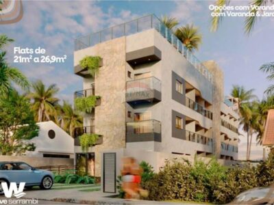 Flat com 1 quarto em Serrambi